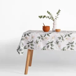 Obrusy, Serwetki I Bieżniki|Obrusy, Serwetki I Bieżniki|inny Obrus biały w kwiaty GARDENA 140x240 cm