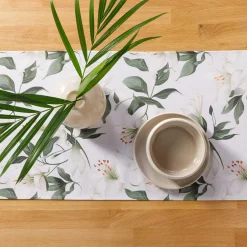 inny Obrus biały w kwiaty GARDENA 40x120 cm