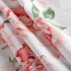 Obrusy, Serwetki I Bieżniki|Obrusy, Serwetki I Bieżniki|inny Obrus biały w różowe kwiaty GARDENA 140x280 cm