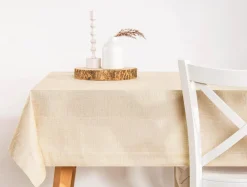 Obrus do jadalni beżowy MILANI 140x220 cm