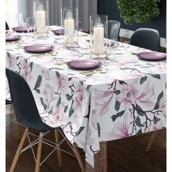 Obrusy, Serwetki I Bieżniki|Obrusy, Serwetki I Bieżniki| Obrus na stół w kwiaty 140x220 cm