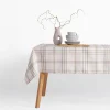 inny Obrus w kratę kremowy CHECK 110x160 cm
