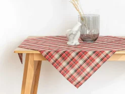 Estetica Obrus w szkocką kratę czerwony NEWPORT 85x85 cm