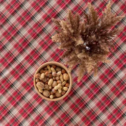 Estetica Obrus w szkocką kratę czerwony NEWPORT 85x85 cm