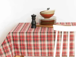 Obrusy, Serwetki I Bieżniki|Obrusy, Serwetki I Bieżniki|Estetica Obrus w szkocką kratę szary NEWPORT 110x160 cm