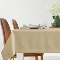 Eurofirany Obrus złoty STELLA 140x220 cm