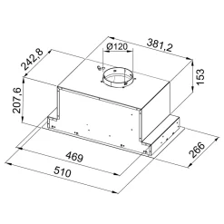 Okapy|ZHEF Okap do zabudowy OKPZH16EF