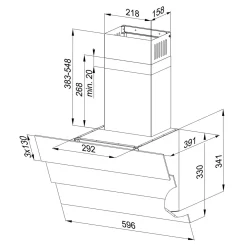 ZHEF Okap przyścienny OKPZH01EF