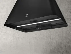 Okapy|ELICA Okap wyspowy czarny IKONA LIGHT BL/F/60