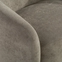 inny Okrągły fotel wypoczynkowy szary MOLINIO