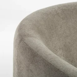 inny Okrągły fotel wypoczynkowy szary MOLINIO