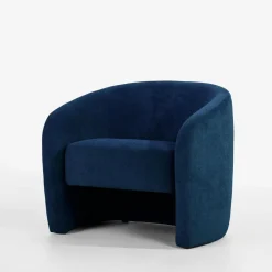 Fotele Wypoczynkowe|inny Okrągły fotel wypoczynkowy niebieski MOLINIO