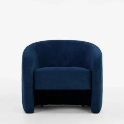 Fotele Wypoczynkowe|inny Okrągły fotel wypoczynkowy niebieski MOLINIO