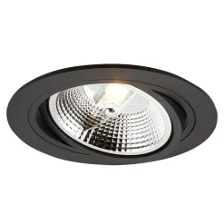 Zumaline Oprawa halogenowa wpuszczana oczko czarna CHUCK 16 cm