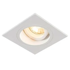 Spoty Wpuszczane|Zumaline Oprawa halogenowa wpuszczana biała CHUCK DL SQUARE