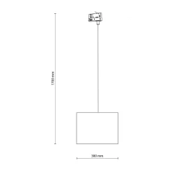 Szynoprzewody|Spoty Montowane Na Szynie|TK Tomasz Krywult Oprawa z abażurem na szynoprzewód 3-obwodowy TRACER LEN