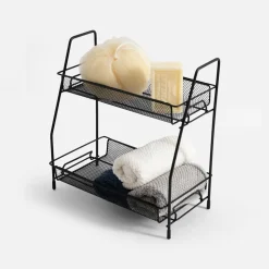 Akcesoria Łazienkowe|Akcesoria Łazienkowe|inny Organizer łazienkowy czarny 31x17x32 cm