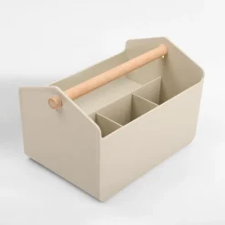 Akcesoria Łazienkowe|Akcesoria Łazienkowe|inny Organizer z szufladą beżowy 23x14,5x14,5 cm