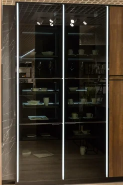 Listwy Led Zewnętrzne| Oświetlenie pionowe LED LUMEN Q+TREND 214 cm, barwa zimna