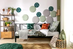 Frizy Panel tapicerowany FIBI KOŁO 40, jasnozielony