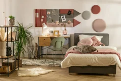 Frizy Panel tapicerowany FIBI KOŁO 30, różowy