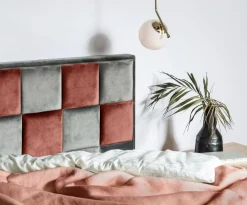 Frizy Panel tapicerowany FIBI PROSTOKĄT 90x30, szary