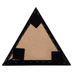 Panele Ścienne| Panel tapicerowany FIBI TRÓJKĄT 26x30, czarny