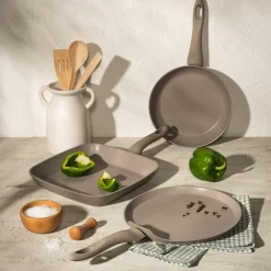 Garnki, Patelnie I Pokrywki|inny Patelnia grillowa na indukcję szara GOBI 28 cm