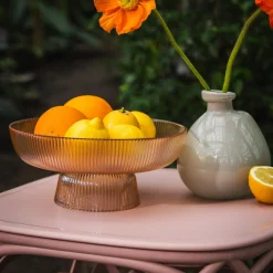 Miski, Patery I Półmiski|inny Patera CURLY 25 cm bursztynowa