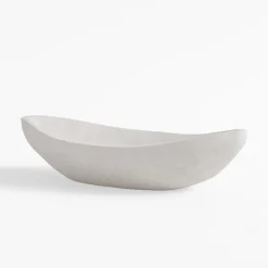 inny Patera dekoracyjna drewniana biała 34 cm