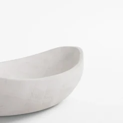 inny Patera dekoracyjna drewniana biała 34 cm