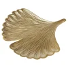 Patera dekoracyjna liść złota GINKO 29,5 cm