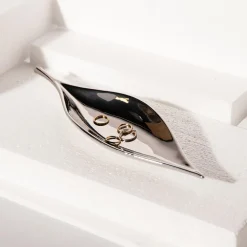 inny Patera dekoracyjna srebrna 37x11 cm