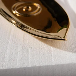 inny Patera dekoracyjna złota 38x16 cm