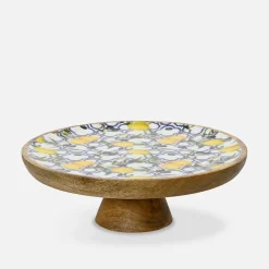 Miski, Patery I Półmiski|inny Patera drewniana z motywem cytryny 27,5×9 cm