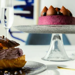 Miski, Patery I Półmiski|inny Patera na nóżce ombre 28 cm