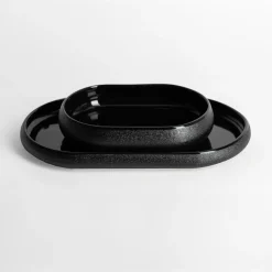 inny Patera owalna czarna 17,8 cm