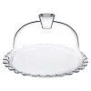 Miski, Patery I Półmiski| Patera szklana z kloszem PATISSERIE 24 cm