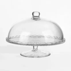 Miski, Patery I Półmiski|inny Patera szklana z kloszem na nóżce VENUS 28 cm