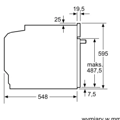 BOSCH Piekarnik seria 4 termoobieg z parą czarny HQA534EB3