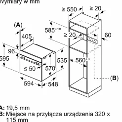 BOSCH Piekarnik seria 4 termoobieg z parą czarny HQA534EB3