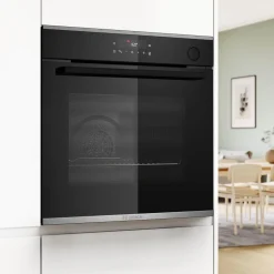 BOSCH Piekarnik seria 4 z funkcją pary czarny HRG212BB3
