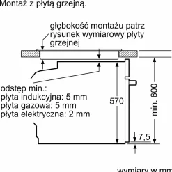 BOSCH Piekarnik seria 4 z funkcją pary czarny HRG212BB3