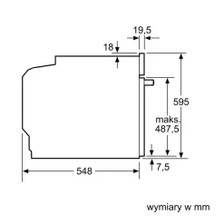 Piekarniki|BOSCH Piekarnik do zabudowy seria 8 inox/czarny HBG7363B1