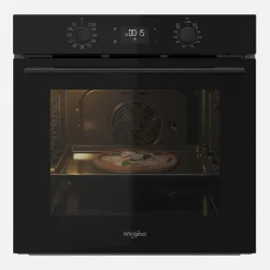 WHIRLPOOL Piekarnik do zabudowy z hydrolizą czarny OMK58HU1B