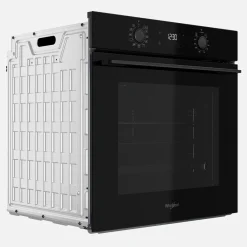 WHIRLPOOL Piekarnik do zabudowy z hydrolizą czarny OMK58HU1B