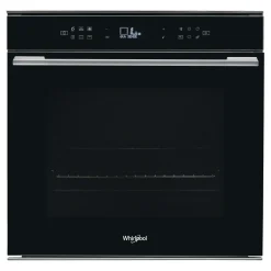 WHIRLPOOL Piekarnik elektryczny do zabudowy samoczyszczący, czarny W7 OM4 4S1 P BL