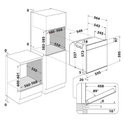 Piekarniki|WHIRLPOOL Piekarnik elektryczny do zabudowy samoczyszczący czarny AKZ9 9480 NB