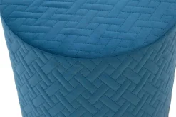 Pikowany puf niebieski ANA PIK