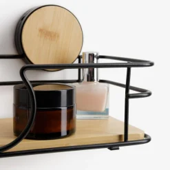 Akcesoria Łazienkowe|Akcesoria Łazienkowe|inny Półka łazienkowa bambusowa 28x11,8x11,8 cm